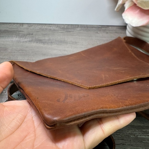 Handmade Leather Envelope Clutch/Shoulder bag STUNNING - Picture 8 of 11